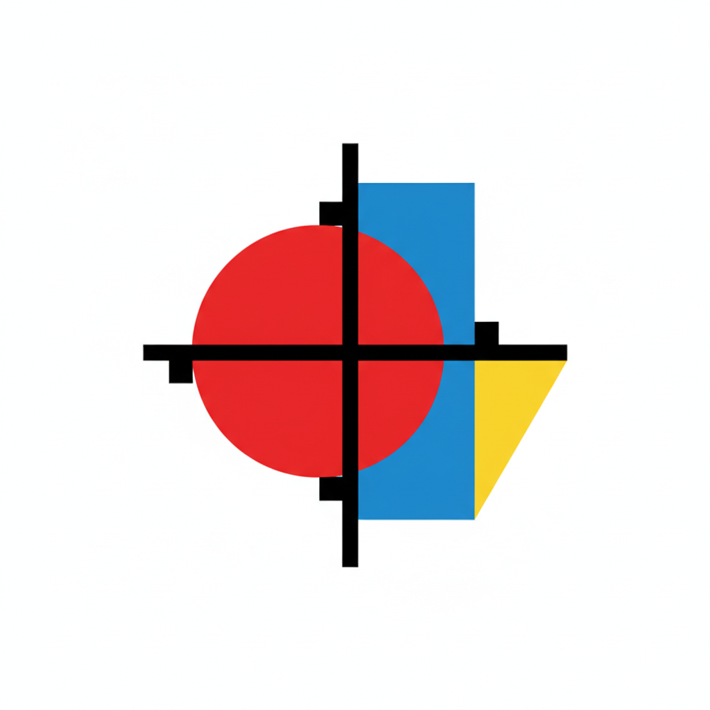 Bauhaus geometric composition